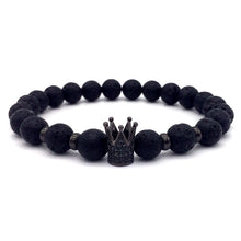 Kings Crown Lava Bracelet For Man