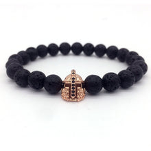 Kings Crown Lava Bracelet For Man