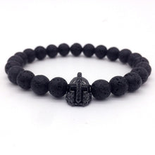Kings Crown Lava Bracelet For Man