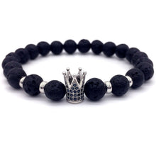 Kings Crown Lava Bracelet For Man