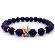 Kings Crown Lava Bracelet For Man