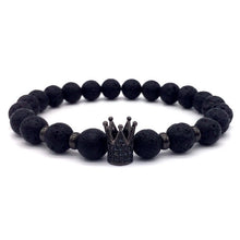 Kings Crown Lava Bracelet For Man