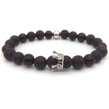 Kings Crown Lava Bracelet For Man
