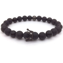 Kings Crown Lava Bracelet For Man