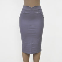 Sexy Long Leather Pencil Skirt