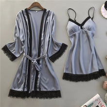 Black Lace Women Robe Sets