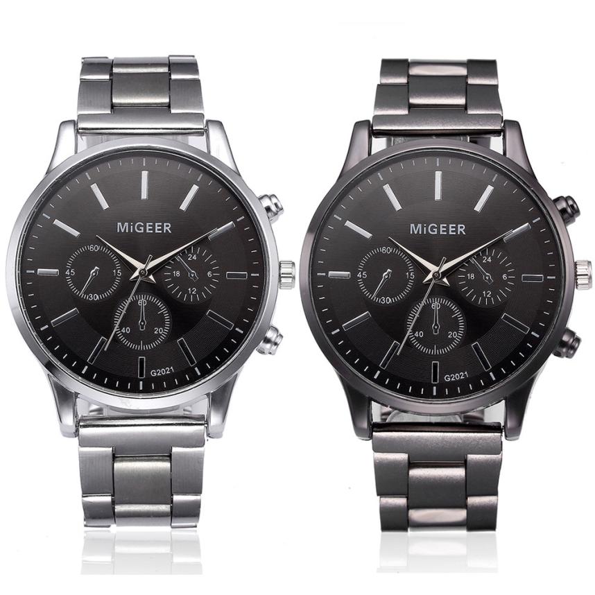 Stylish Stainless Steel Analog Wrist Watch