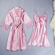 Silk L embroidery Lady Sleepwear