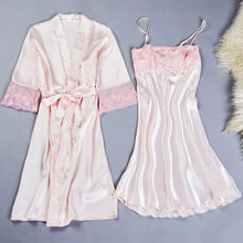 Silk L embroidery Lady Sleepwear