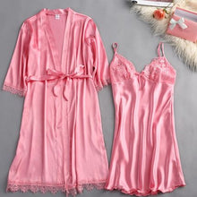 Silk L embroidery Lady Sleepwear