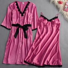 Silk L embroidery Lady Sleepwear