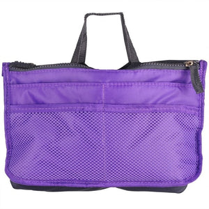 Women's Nylon Travel Insert Organizer Handbag