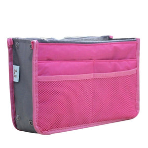 Women's Nylon Travel Insert Organizer Handbag