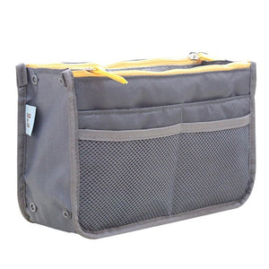 Women's Nylon Travel Insert Organizer Handbag