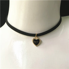 Gothic Black Velvet Choker Necklace For Ladies