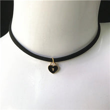 Gothic Black Velvet Choker Necklace For Ladies