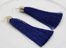 Ethnic Black Tassels Earring For Ladies