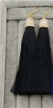 Ethnic Black Tassels Earring For Ladies