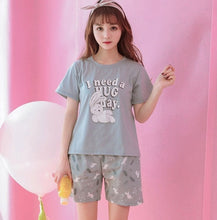 Cute Woman's Cotton Pajama Set
