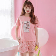 Cute Woman's Cotton Pajama Set