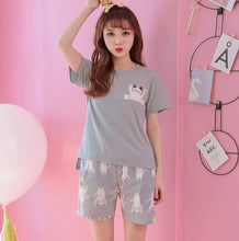 Cute Woman's Cotton Pajama Set