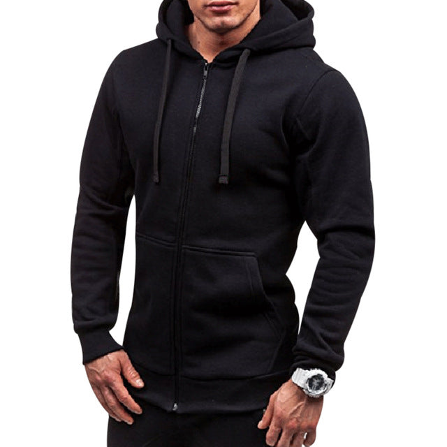 Plain Hooded Sweatshirt For Men