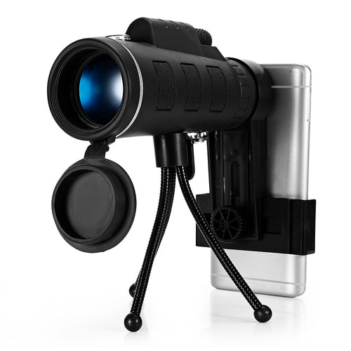 Monocular Telescope With Compass Phone Clip Tripod