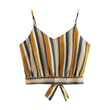 Cute Striped Crop Tops For Women