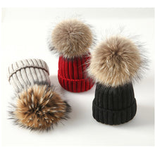 Winter Fur Pom Poms Hat
