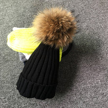 Winter Fur Pom Poms Hat