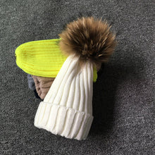 Winter Fur Pom Poms Hat