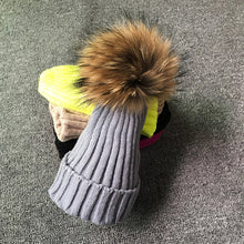 Winter Fur Pom Poms Hat