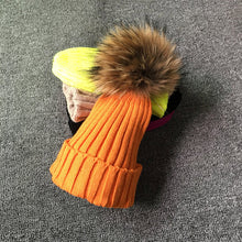 Winter Fur Pom Poms Hat