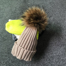 Winter Fur Pom Poms Hat