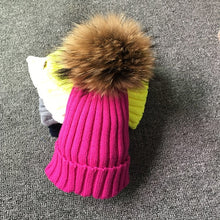 Winter Fur Pom Poms Hat