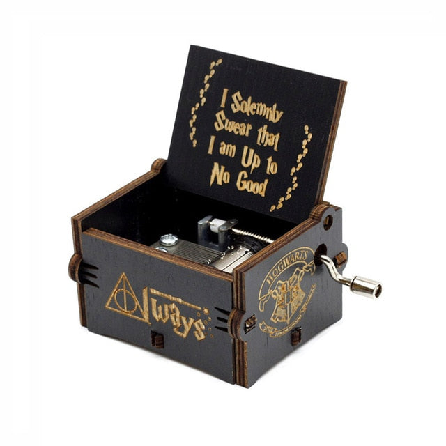 Creative Antique Carved Wooden Game of Thrones Music Box
