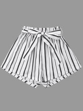 Sexy Striped Bowknot Shorts
