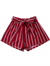 Sexy Striped Bowknot Shorts