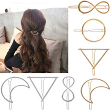 Gold/Silver Plated Metal Triangle Hair Clips