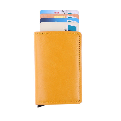 Simple Leather Card Holder (Anti theft)