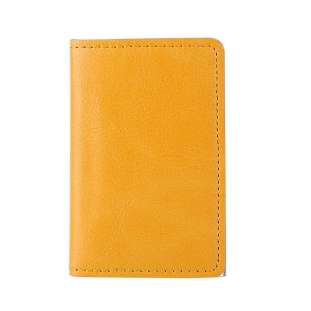 Simple Leather Card Holder (Anti theft)