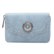 Short Rivet Leather Wallets For Woman