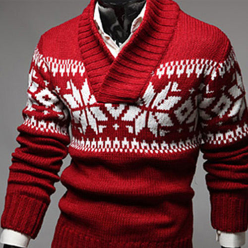 Knitted V-Neck Casual Christmas Wear