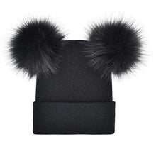 Cute Fur Pompom Hat For Woman