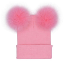 Cute Fur Pompom Hat For Woman