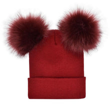 Cute Fur Pompom Hat For Woman