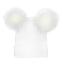 Cute Fur Pompom Hat For Woman